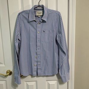 Abercrombie and Fitch Blue/Pink Button Down